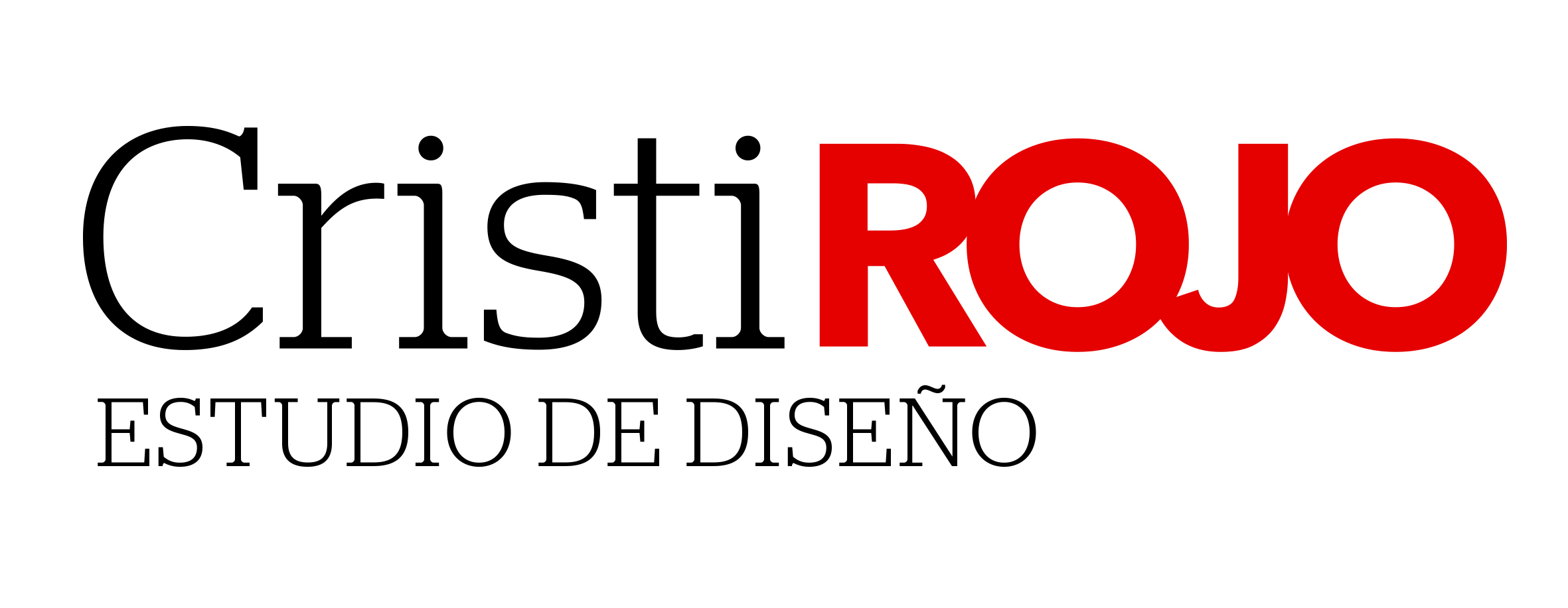 Logotipo de Cristi Rojo Estudio de diseño