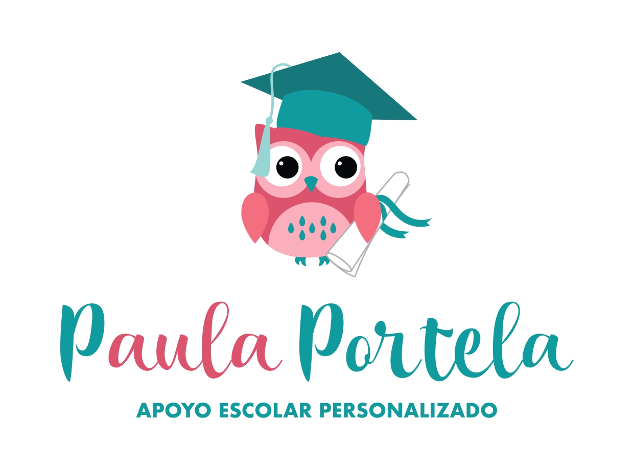 Logotipo de Apoyo escolar personalizado, Paula Portela.